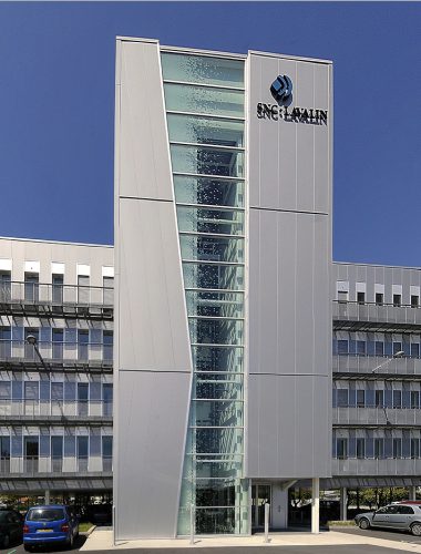 Savoir faire : mur rideaux grille - vitrages sérigraphiés - chassis composés